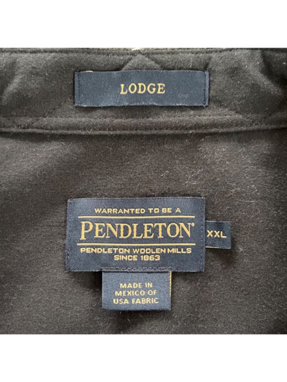 Pendleton Mens Lodge Shirt Size XXL Plaid Virgin Wool Flannel Rustic Heritage - Picture 3 of 9